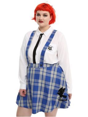 18 • Ravenclaw Skirt with suspender style straps EUC